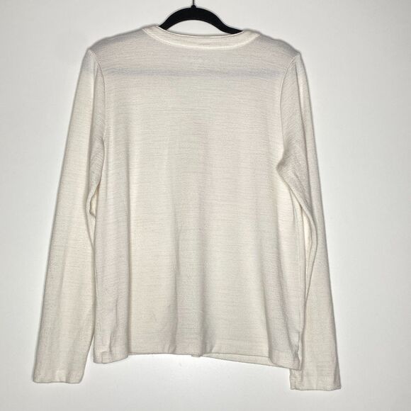 LOFT Henley Long Sleeve Tee Women's Size Large - Picture 2 of 7